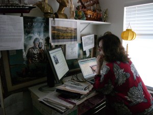 Here I am working on this very blog post.