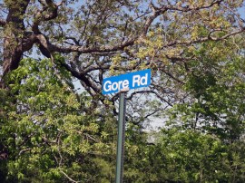 The roads never had names when I was a kid. About 10 years ago, streets signs appeared. This one is named for my family.
