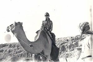 Sandra on camel e